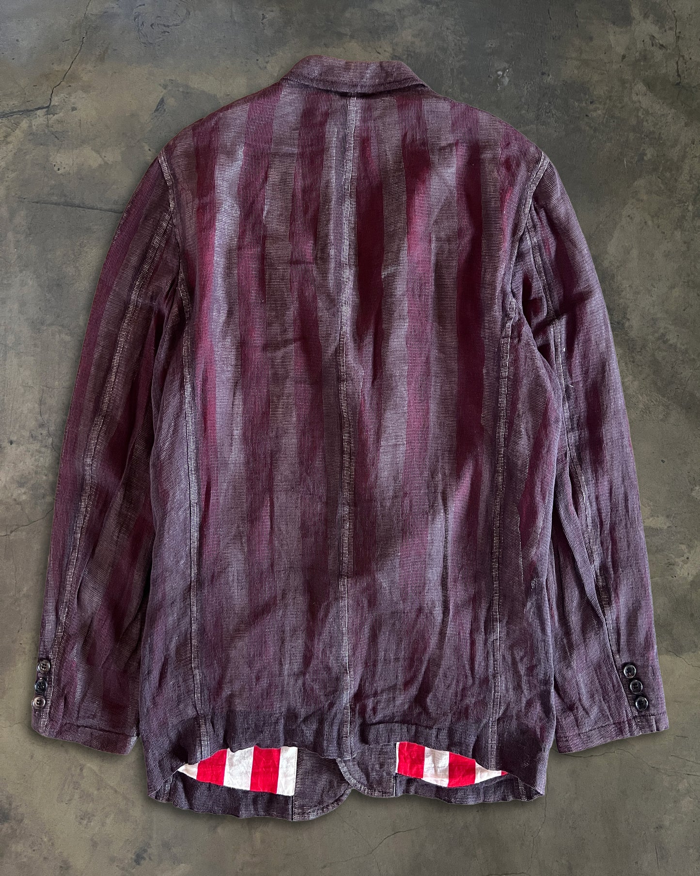 COMME DES GARCONS HOMME HOMME STRIPED BLAZER