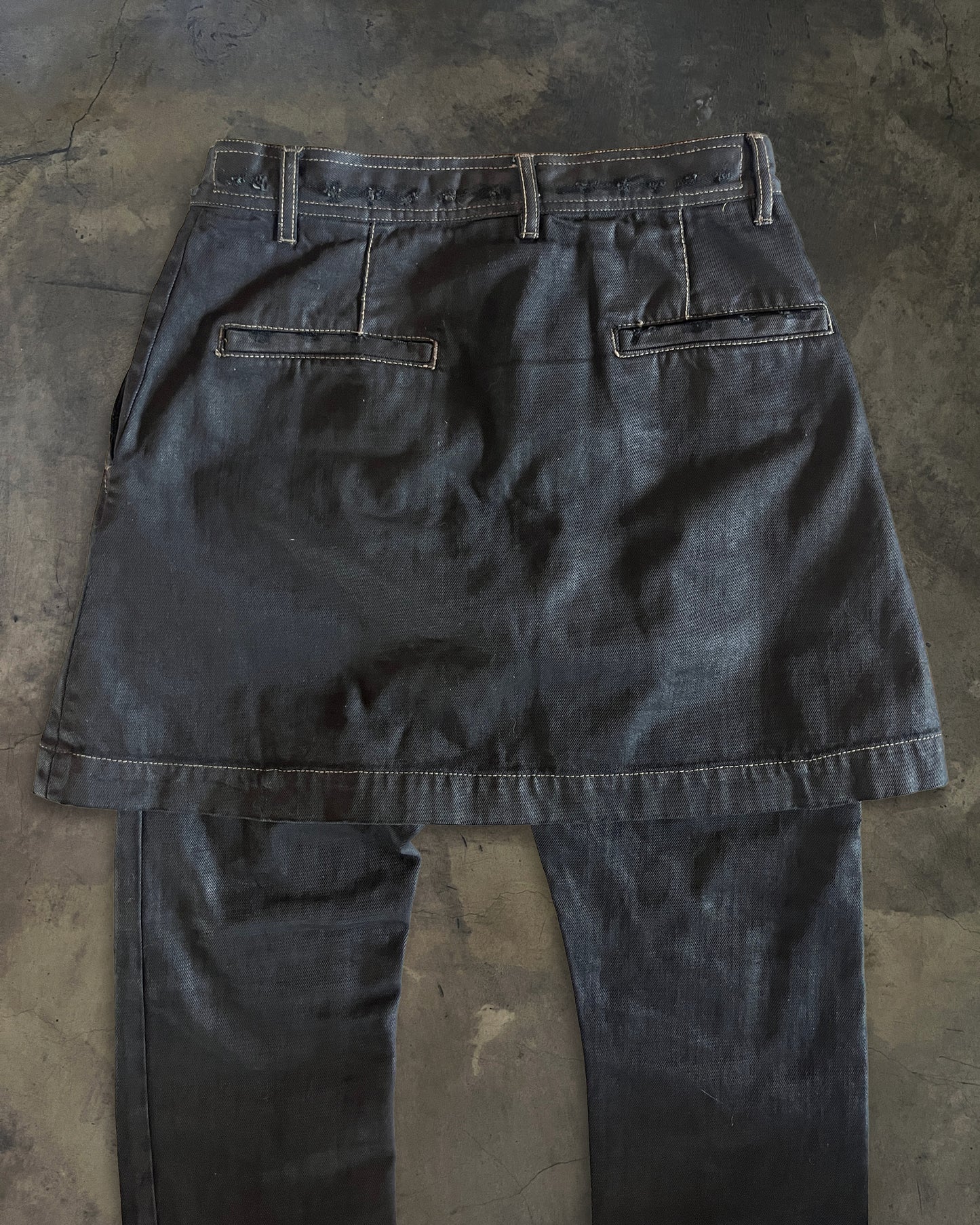RICK OWENS FW2011 "LIMO" KILTED DETROIT DENIM