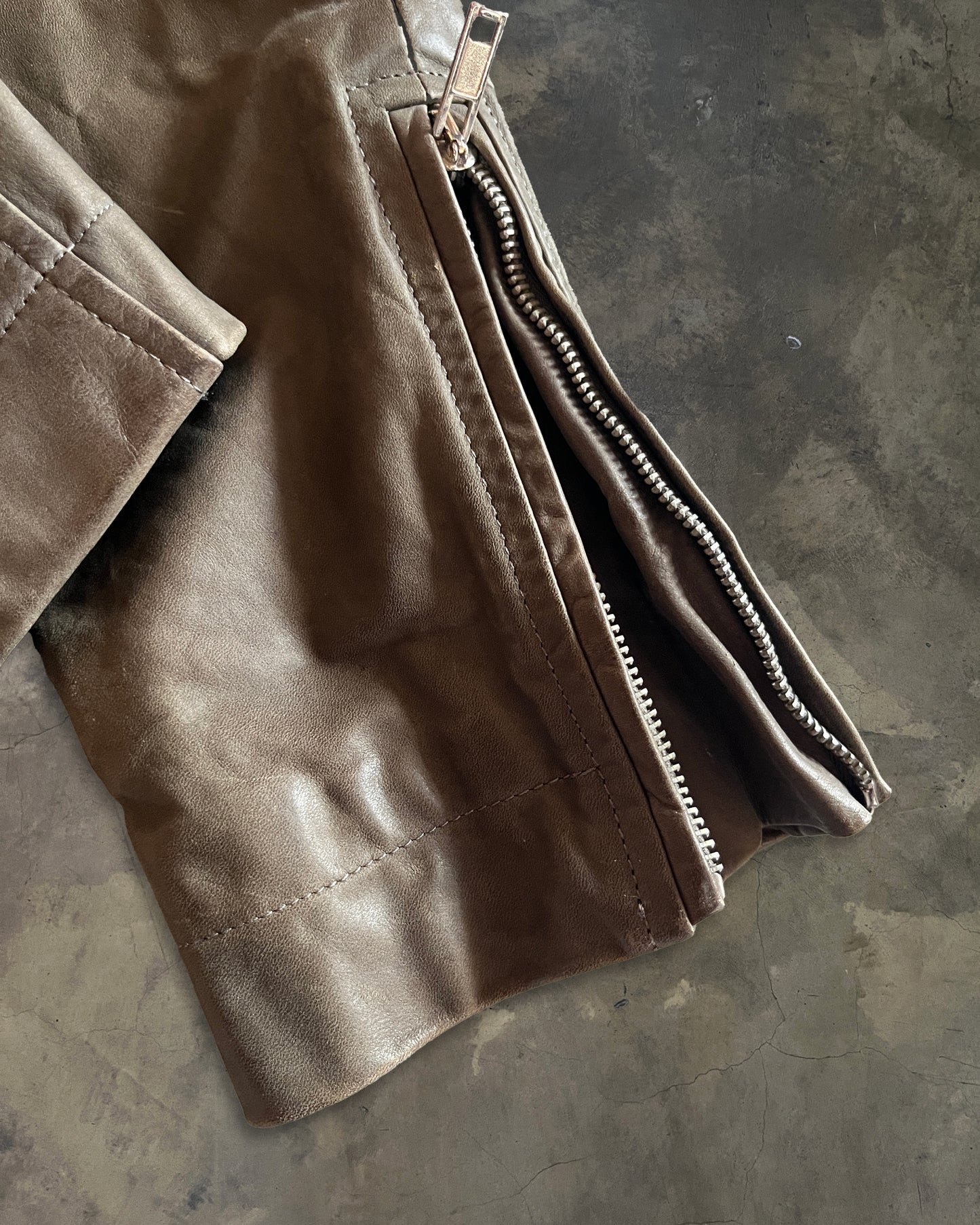 RICK OWENS WASHED CALF MOLINO JACKET