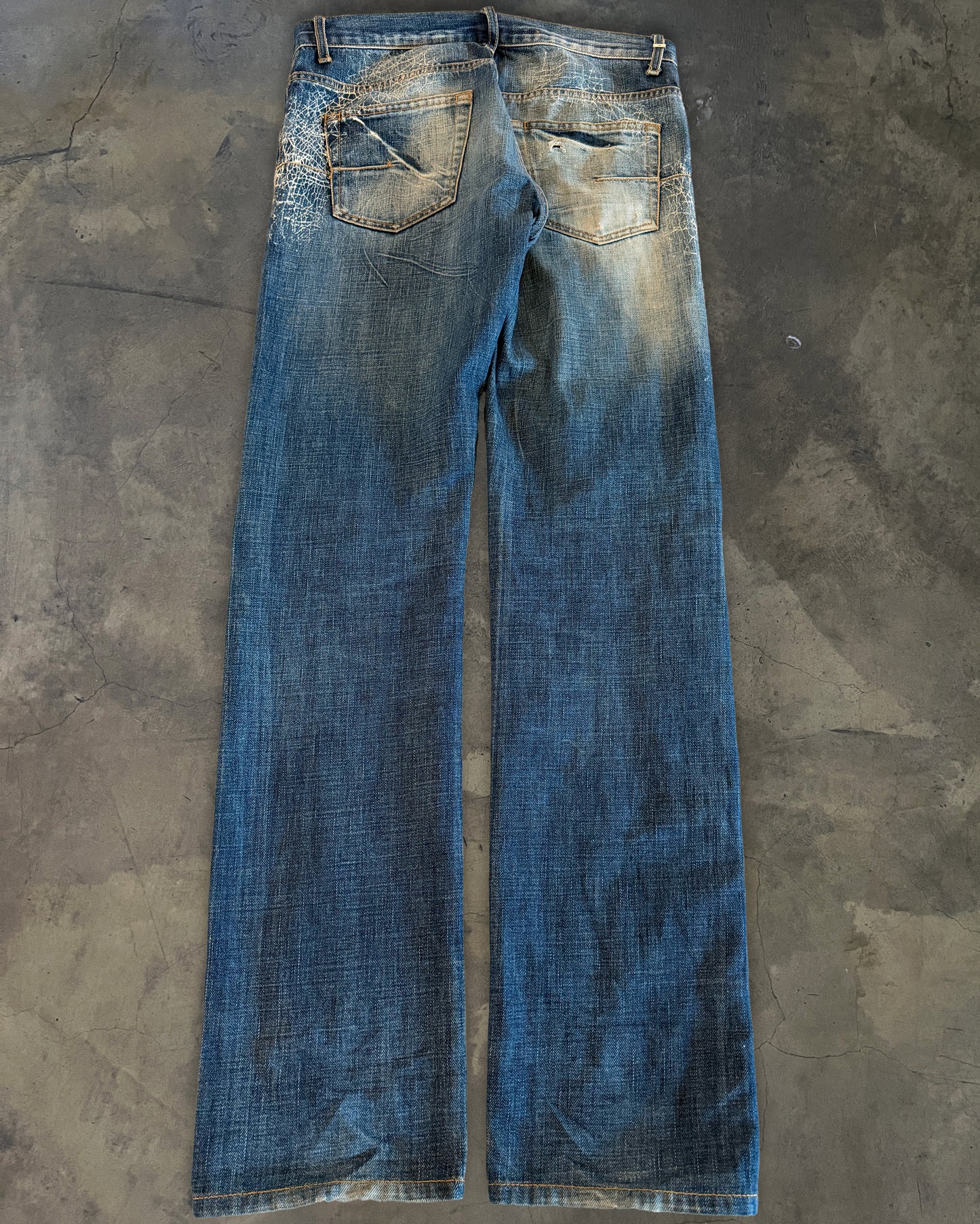 DIOR HOMME SS2007 SPIDERWEB DENIM
