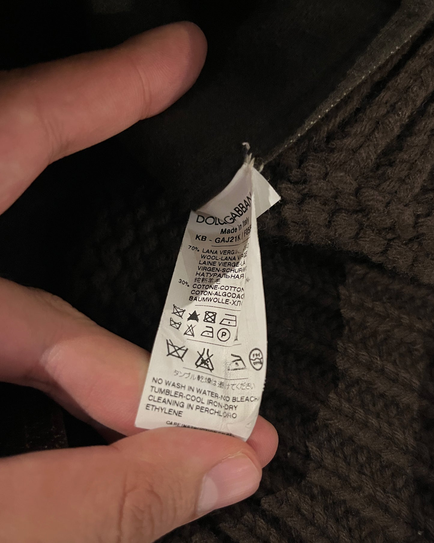 2010's DOLCE & GABBANA DISTRESSED HYBRID DOCKING JACKET