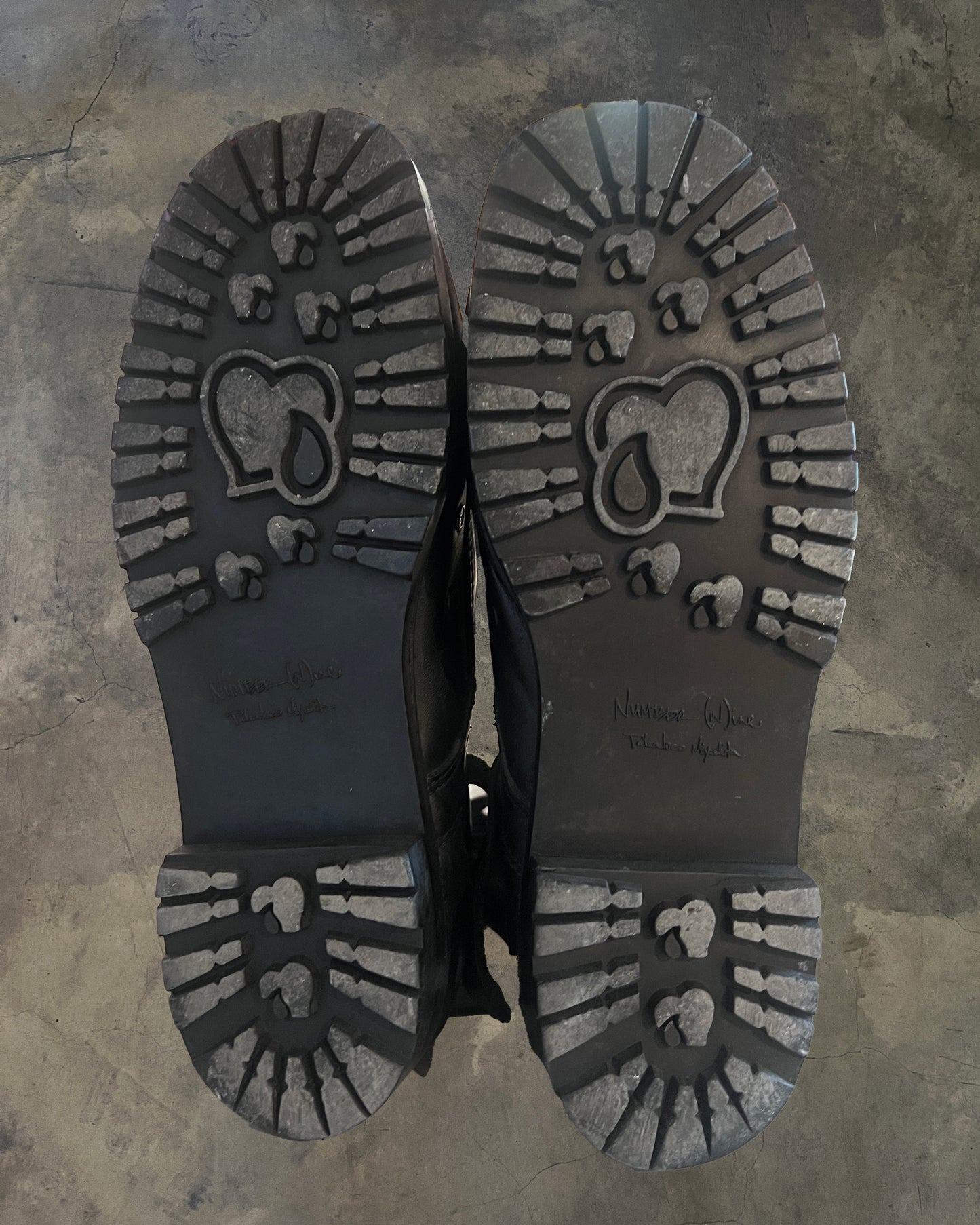 NUMBER NINE SS2006 "WELCOME TO THE SHADOW" COMBAT BOOTS