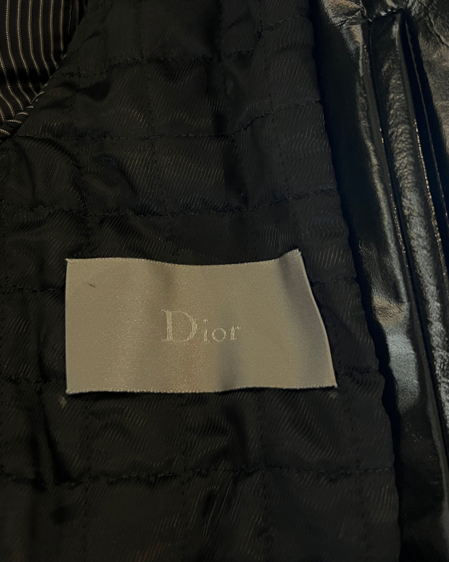 DIOR HOMME AW2008 PATENT LEATHER NAPOLEON BOMBER