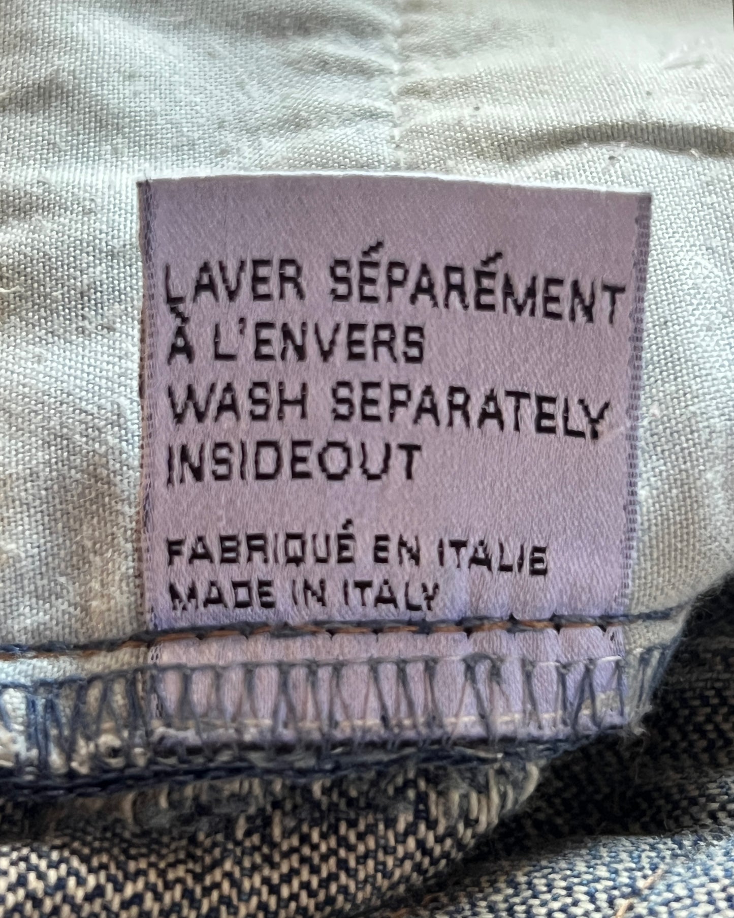 DIOR HOMME SS2011 MUDWASH DENIM