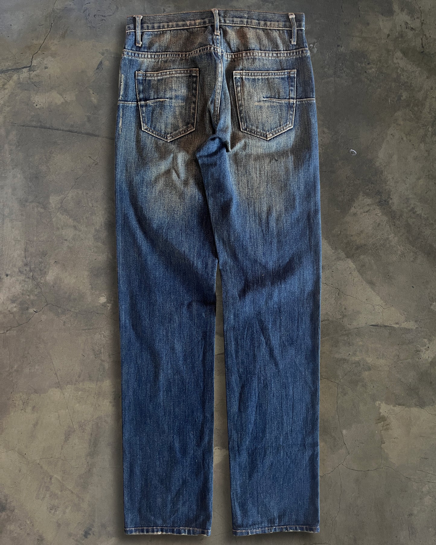 DIOR HOMME RUNWAY SS2005 BAGGY WASHED DENIM