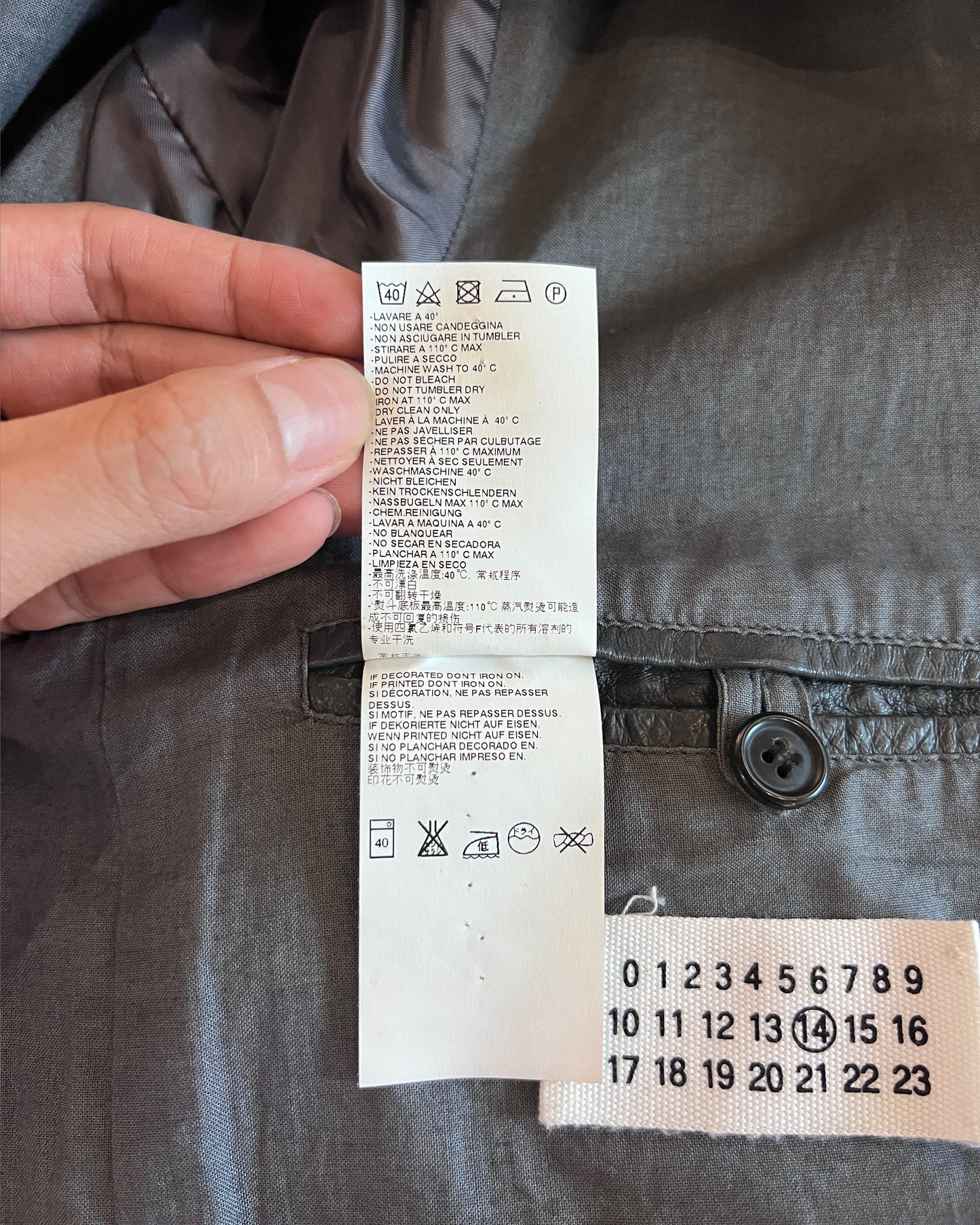 MAISON MARTIN MARGIELA SS2014 5-ZIP LEATHER JACKET