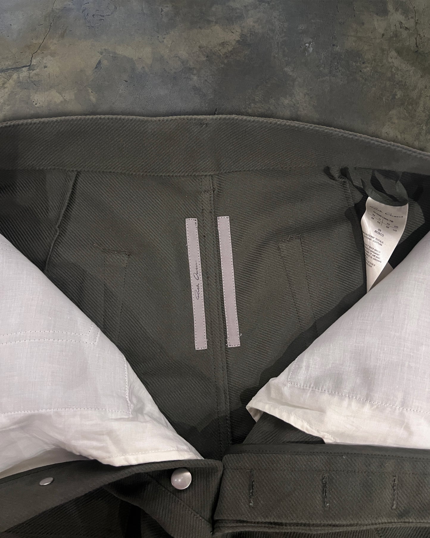 RICK OWENS FW2025 "CONCORDIANS" BOSCO DOUBLE CARGO PANTS