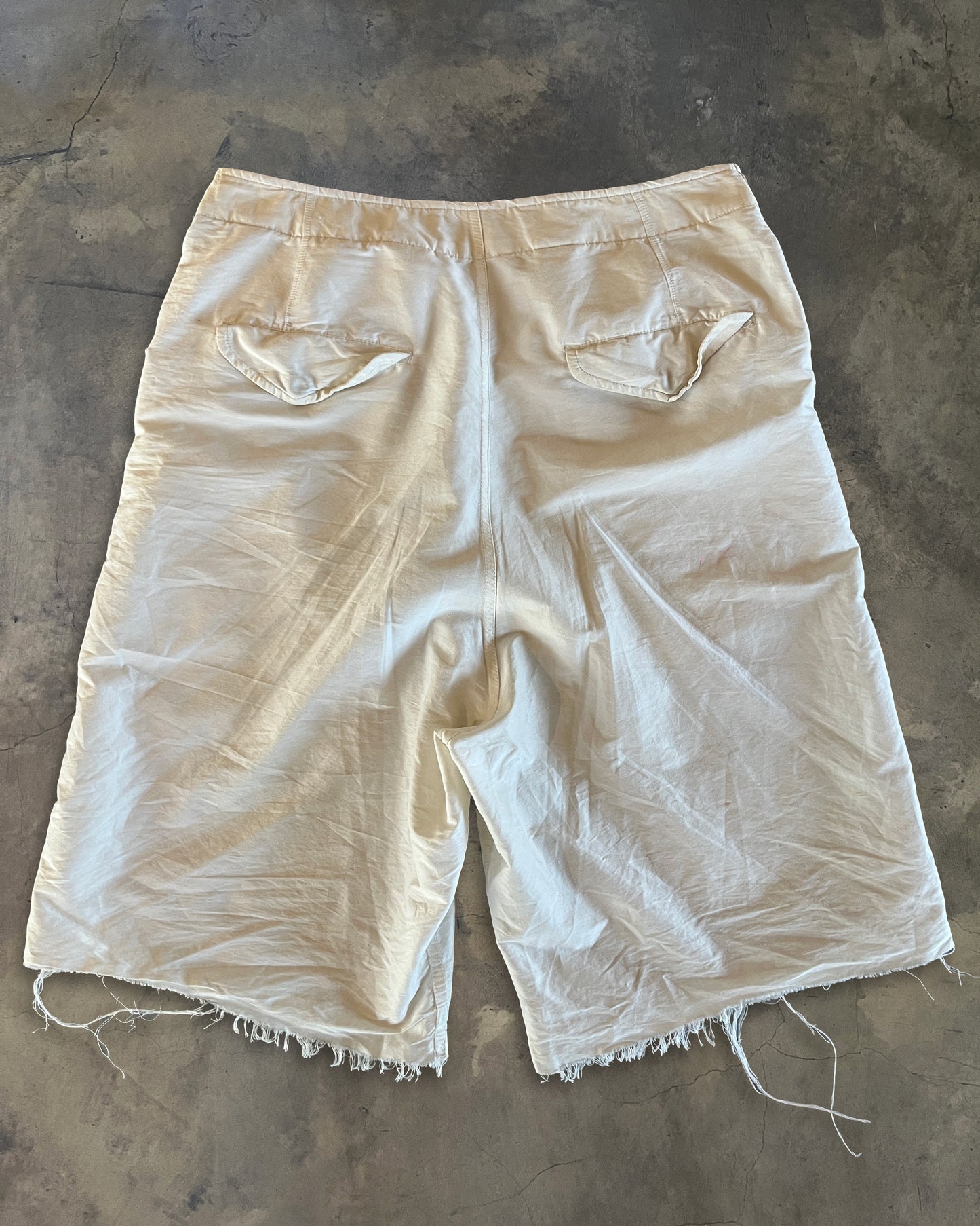 RICK OWENS SS2003 ‘SUCKERBALL’ MULTIPANELED CARGO POCKET SHORTS