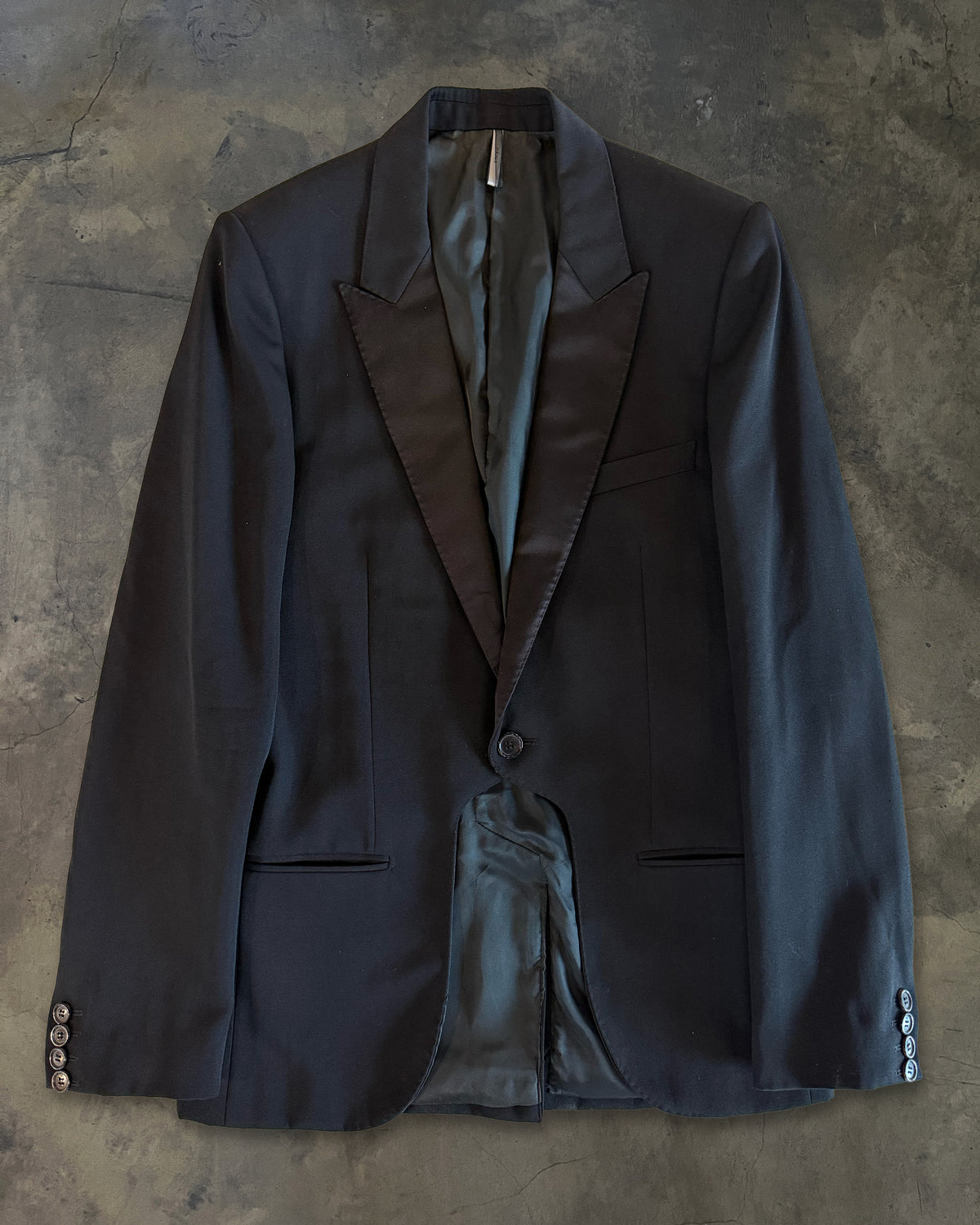 DIOR HOMME AW2005 CUTAWAY TUXEDO BLAZER