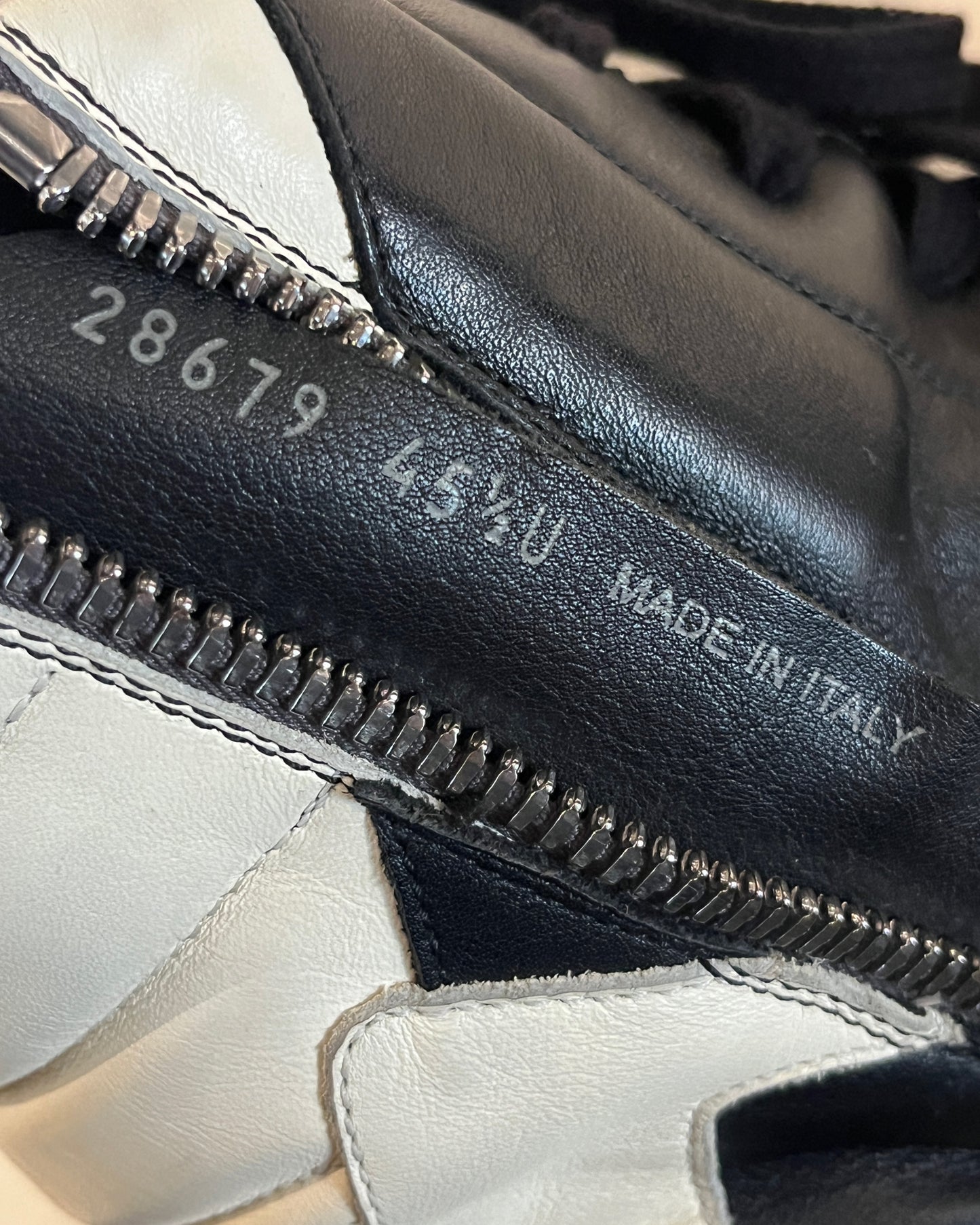 RICK OWENS HIGH TONGUE GEOBASKET 45.5