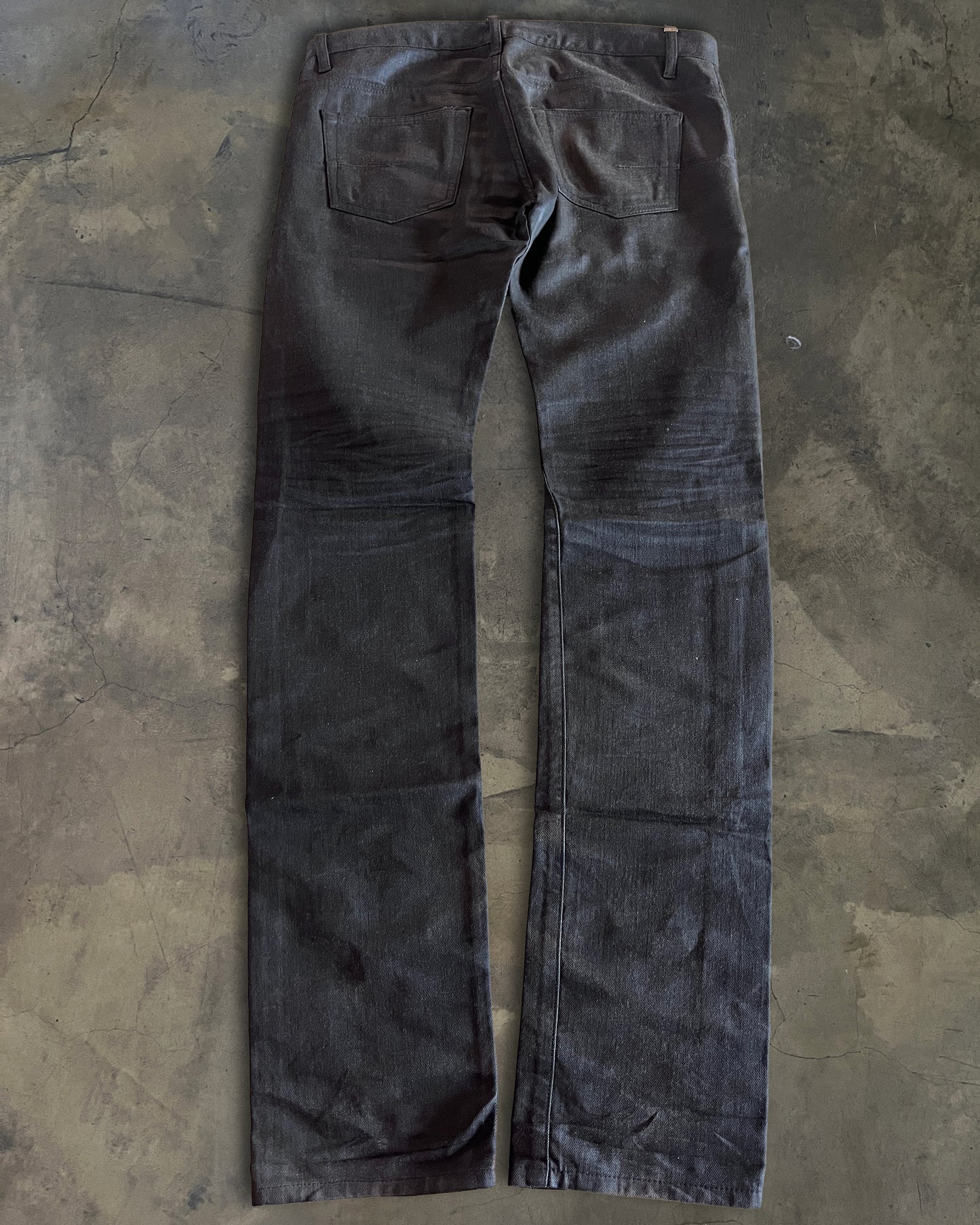 DIOR HOMME AW2008 NIGHTFALL WAXED DENIM