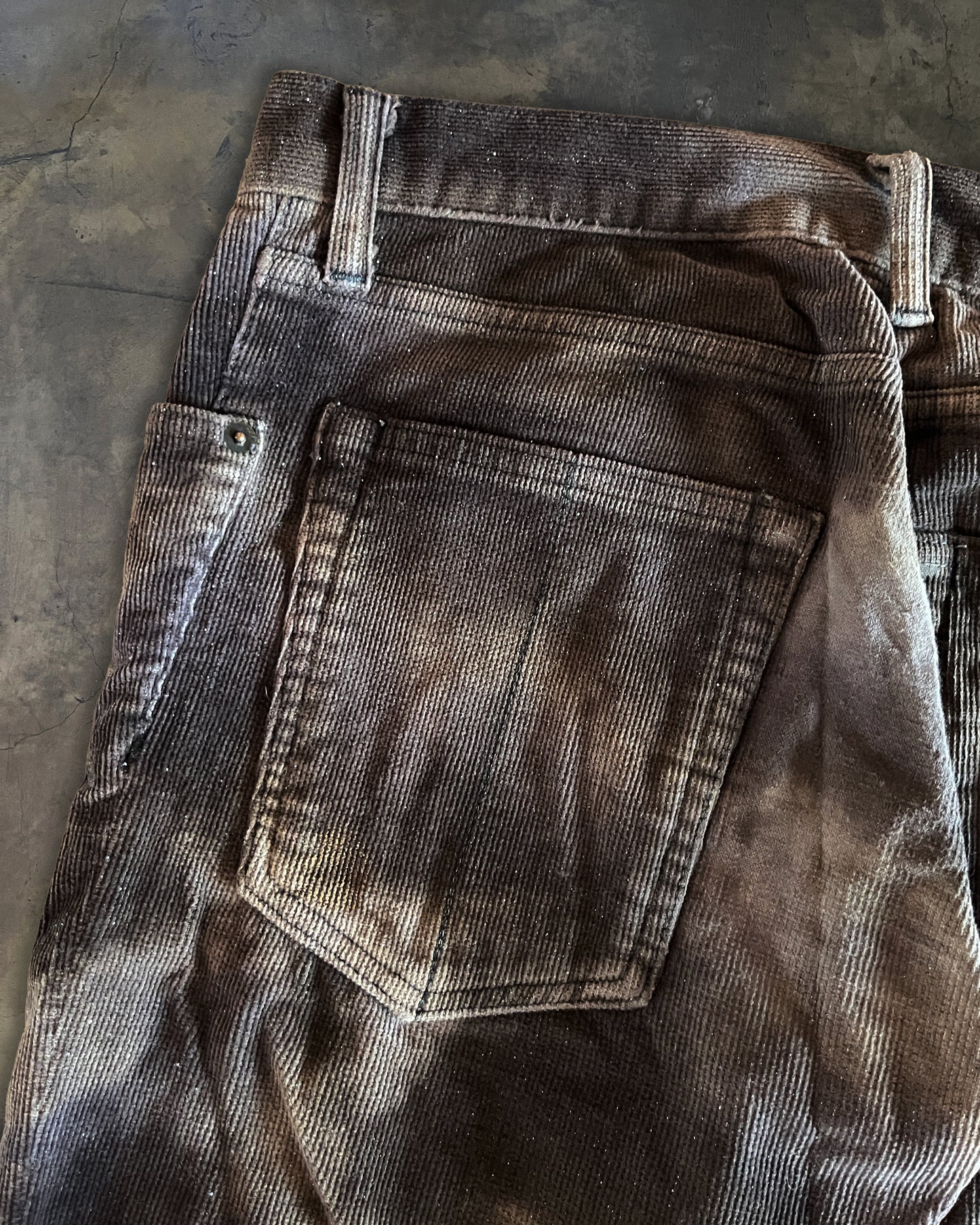 L.G.B VELOUR ACID WASH BIKER PANTS