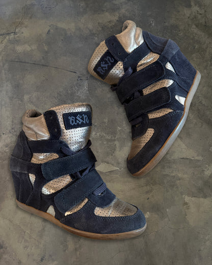 ASH GOLD/NAVY WEDGE