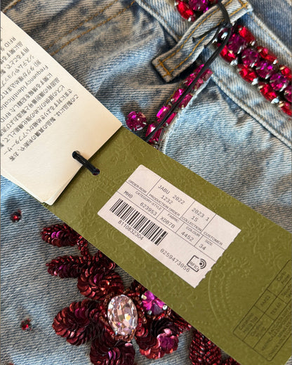 GUCCI SALON SS2023 EMBELLISHED JEANS