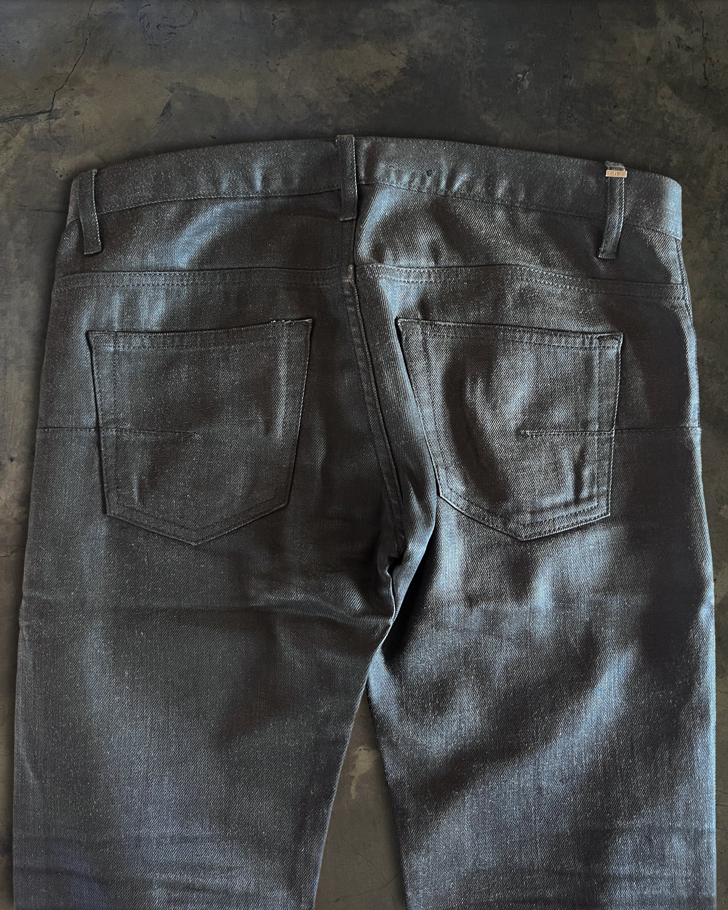 DIOR HOMME AW2008 NIGHTFALL WAXED DENIM