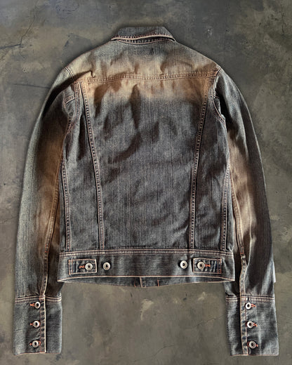 2000S LED RECHWE DALLAS PIERCED DENIM JACKET