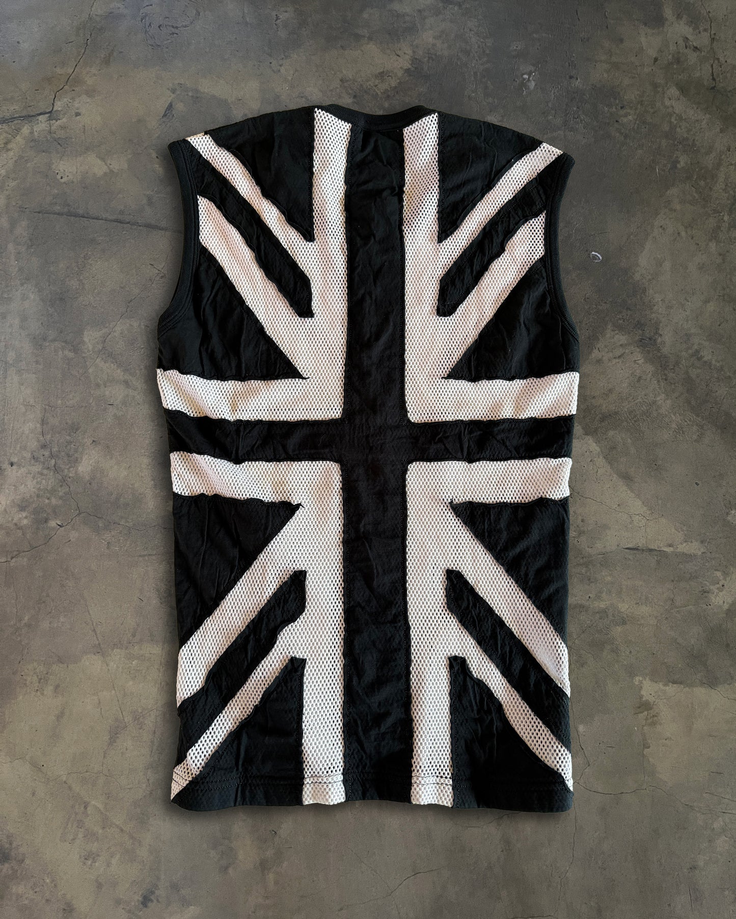 DIOR HOMME SS2006 FLAG MESH TANK