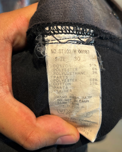 L.G.B VELOUR ACID WASH BIKER PANTS