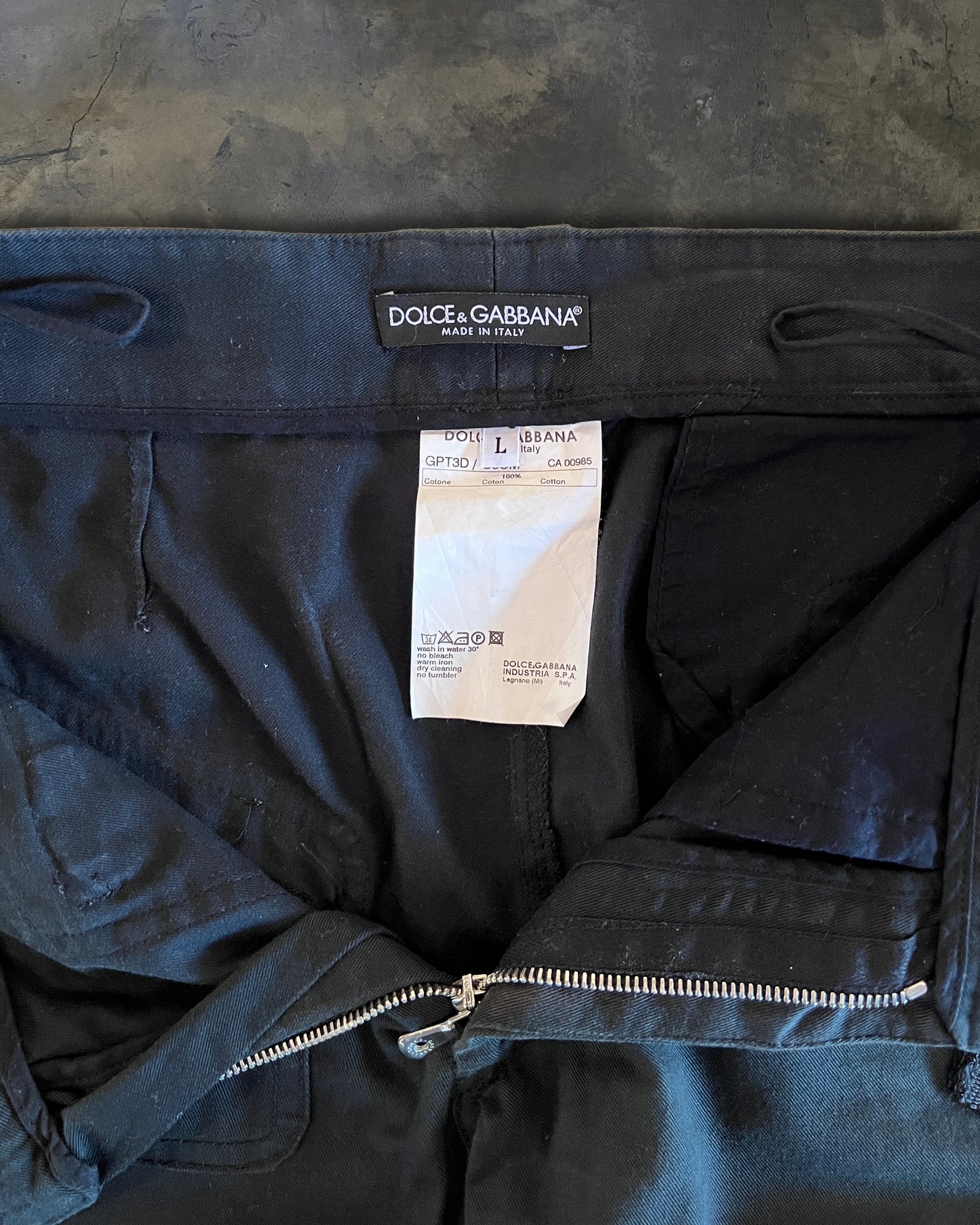 DOLCE GABBANA AW2003 BONDAGE PARACHUTE CARGO PANTS