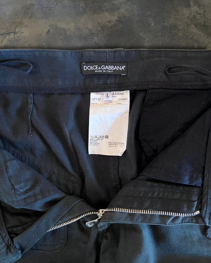 DOLCE GABBANA AW2003 BONDAGE PARACHUTE CARGO PANTS