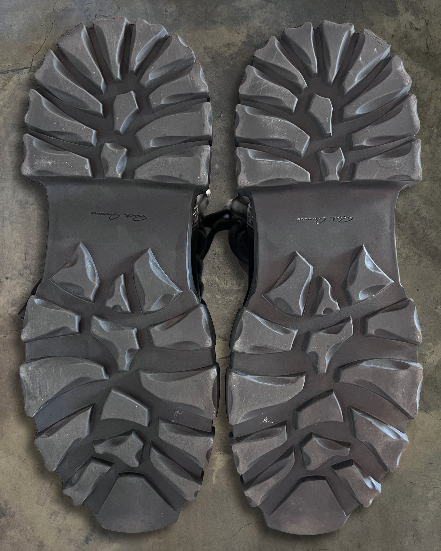 RICK OWENS SS2024 "LIDO" BOZO TRACTORS BOOTS