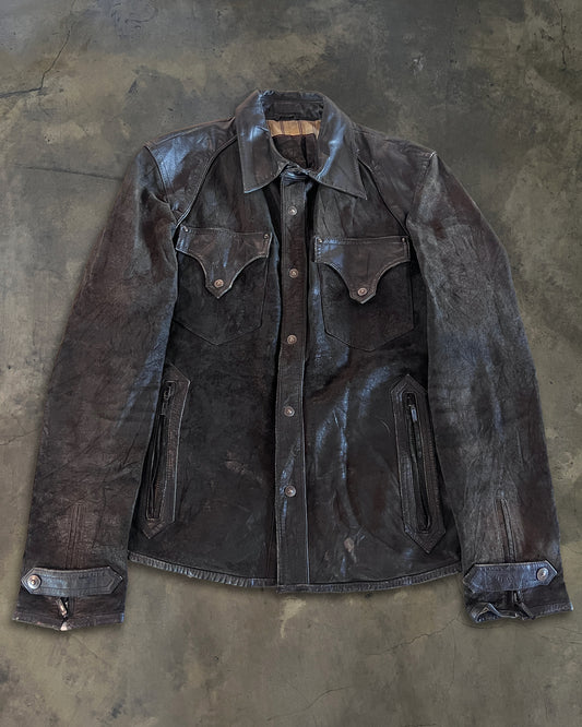 TORNADO MART LEATHER SHIRT