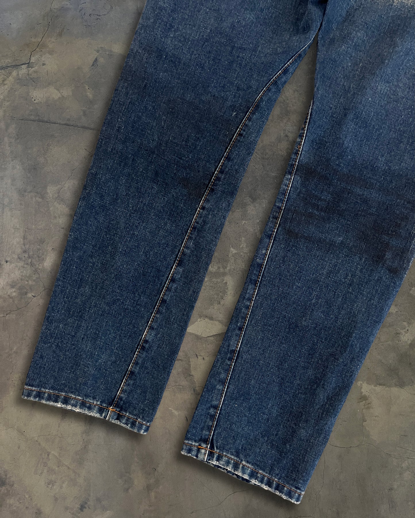 DSQUARED2 LEATHER CRAFT PATCHWORK DENIM JEANS