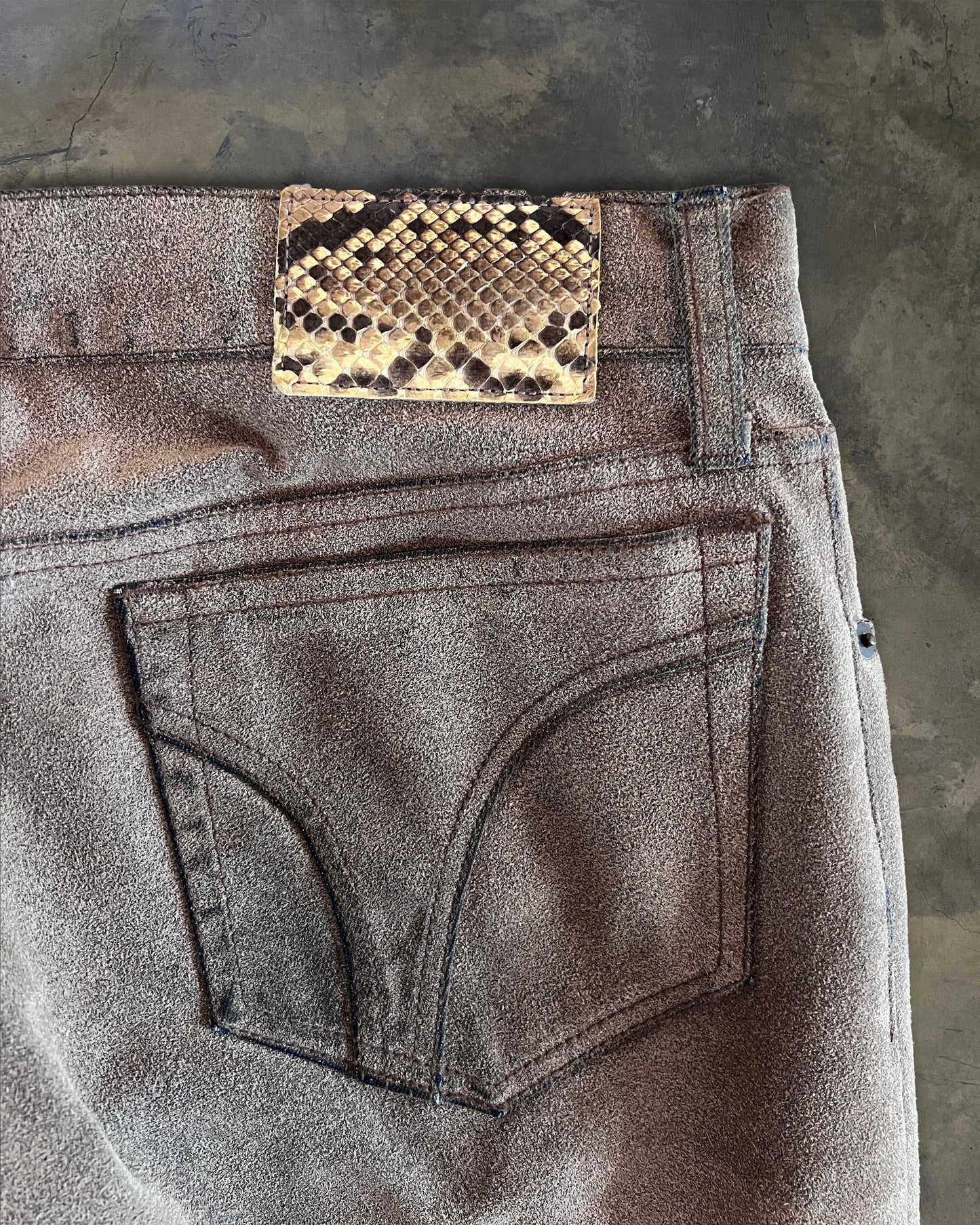 PATRICK COX SUEDE TROUSERS