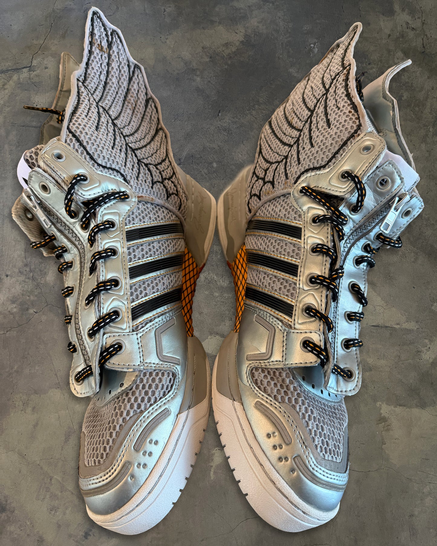 ADIDAS X JEREMY SCOTT 2.0 "METALLIC MESH" SNEAKER