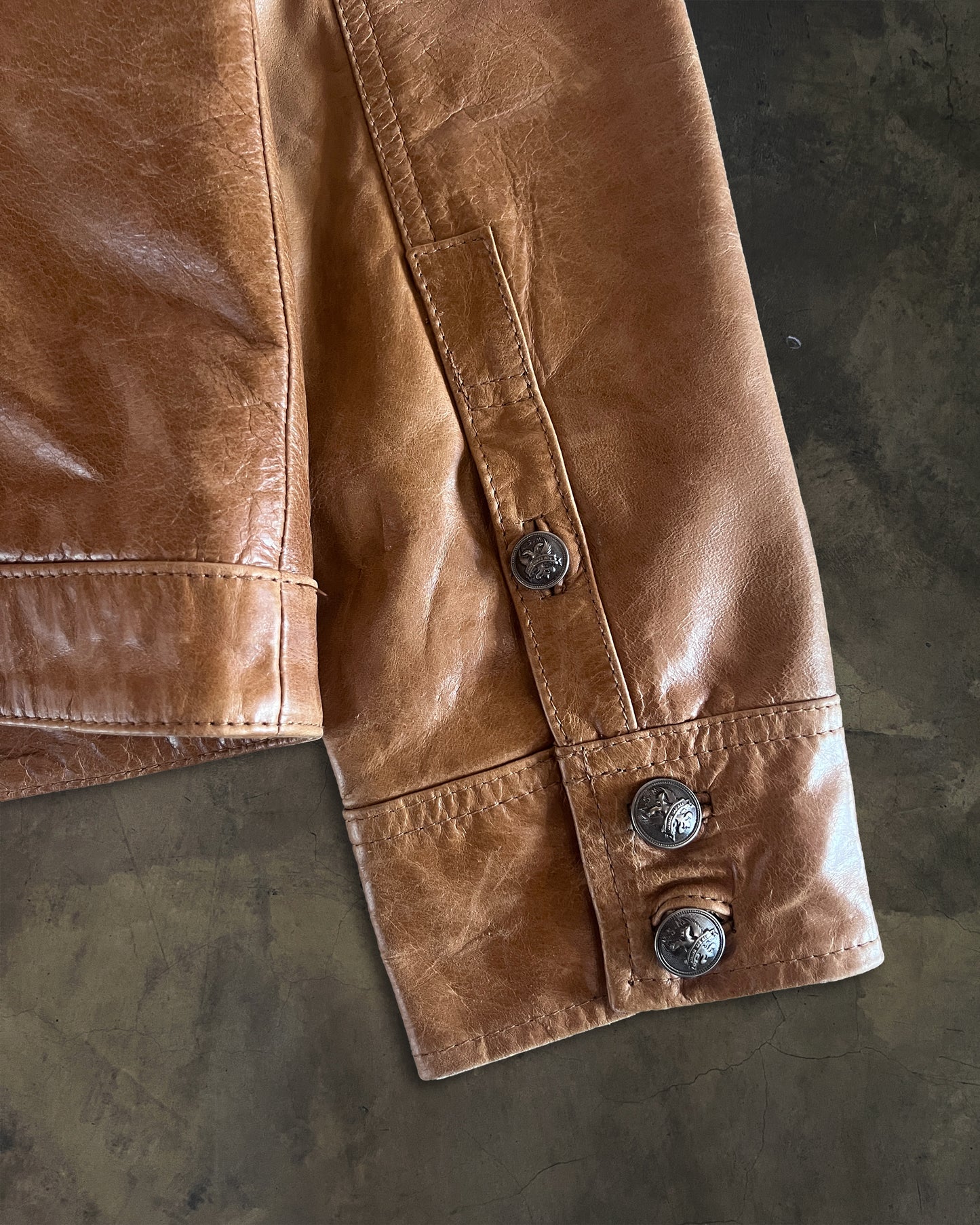 A.S.M DETACHABLE FUR LEATHER JACKET