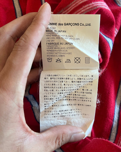 JUNYA WATANABE SS2003 STAR PRINT STRIPES T-SHIRT