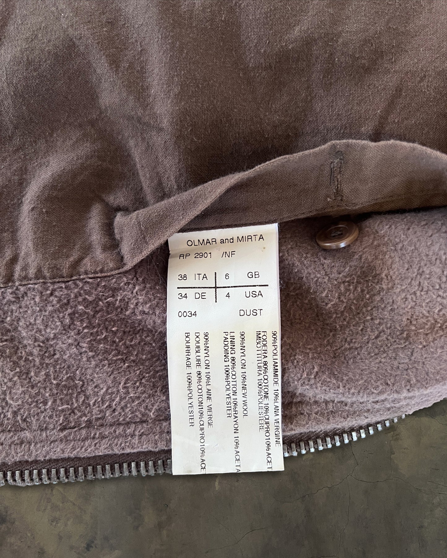 RICK OWENS SS2005 SCORPIO NYLON PADDED JACKET