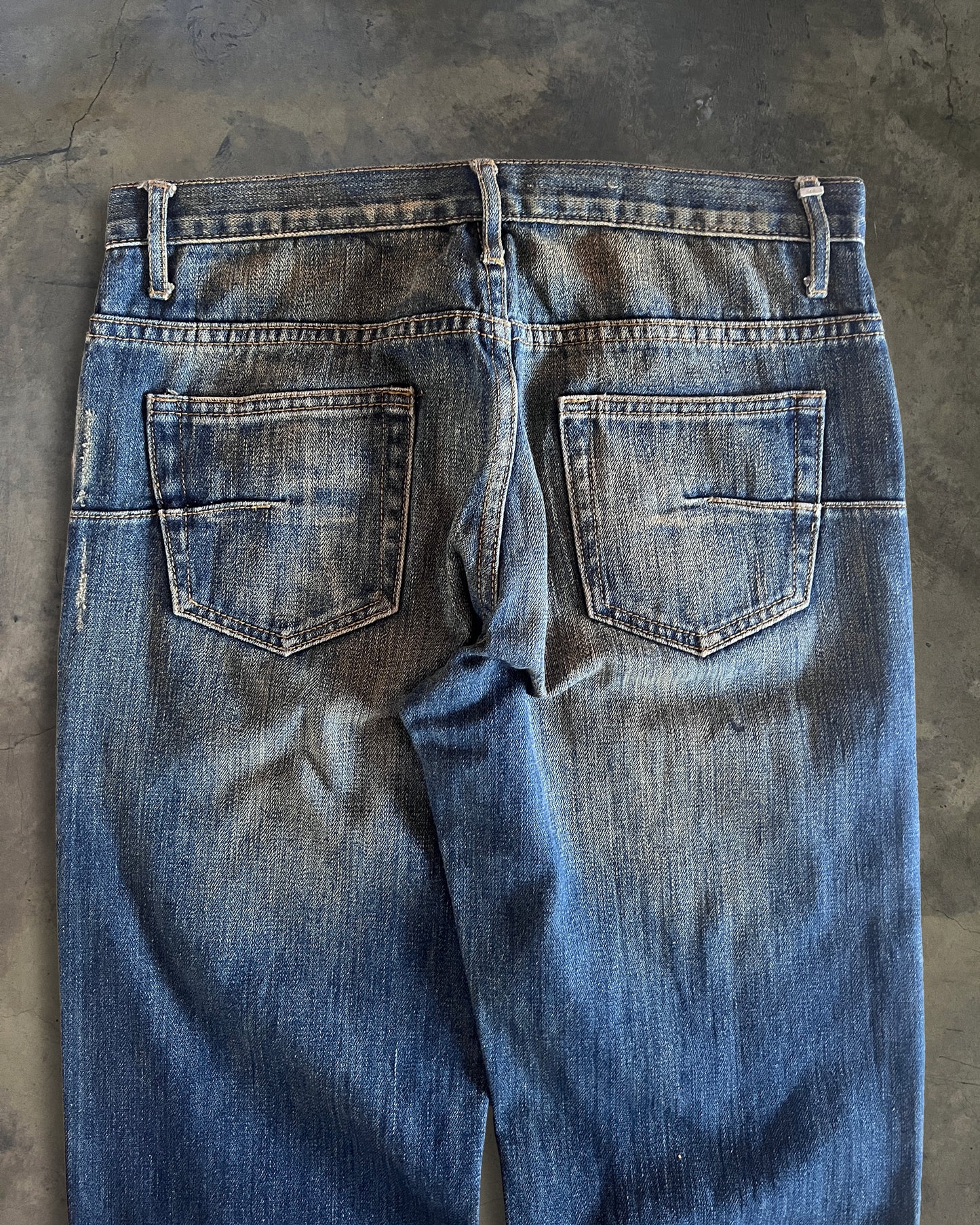 DIOR HOMME RUNWAY SS2005 BAGGY WASHED DENIM