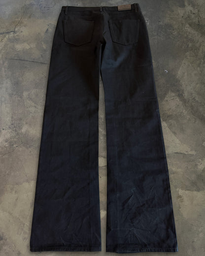 GUCCI AW2025 HORSE BIT EMBELLISHED BLACK DENIM