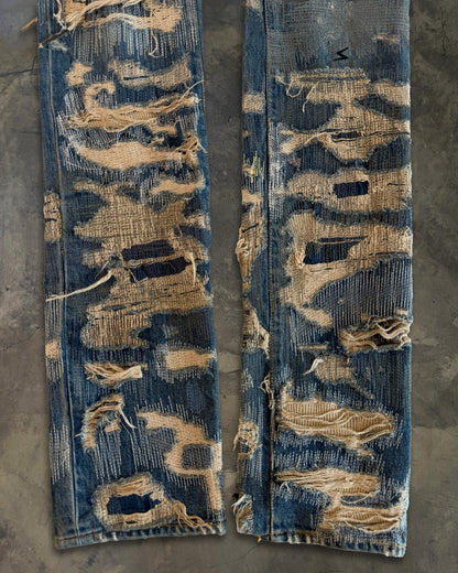 UNDERCOVER FW2005 RUNWAY 85 ARTS AND CRAFT JEANS