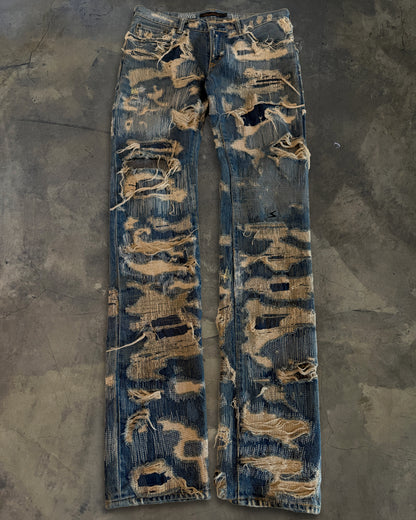 UNDERCOVER FW2005 RUNWAY 85 ARTS AND CRAFT JEANS