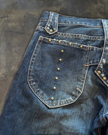 VERONICA GUERILLA FLARE LACE UP DENIM