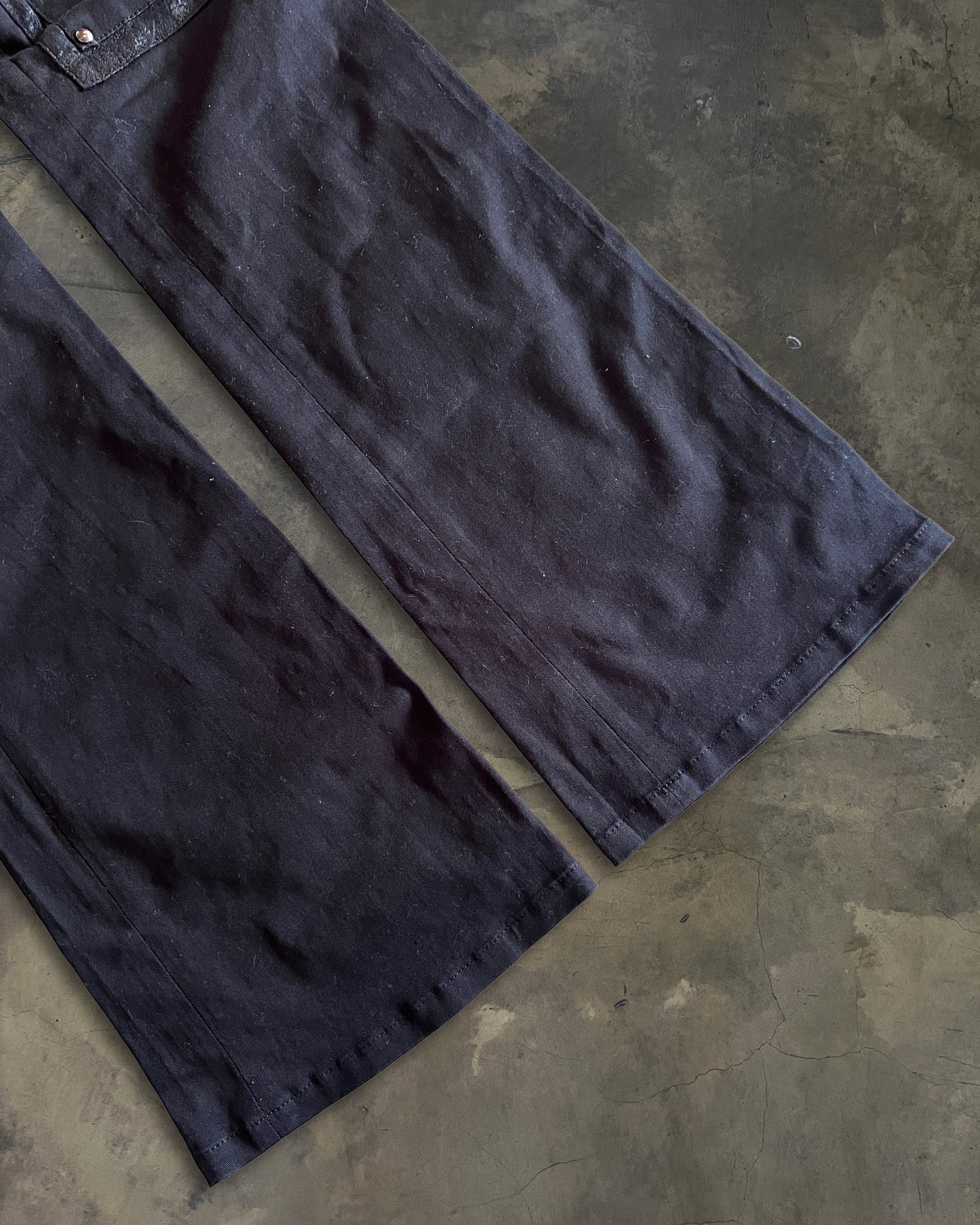 BLACK PEACE NOW BONDAGE PANTS