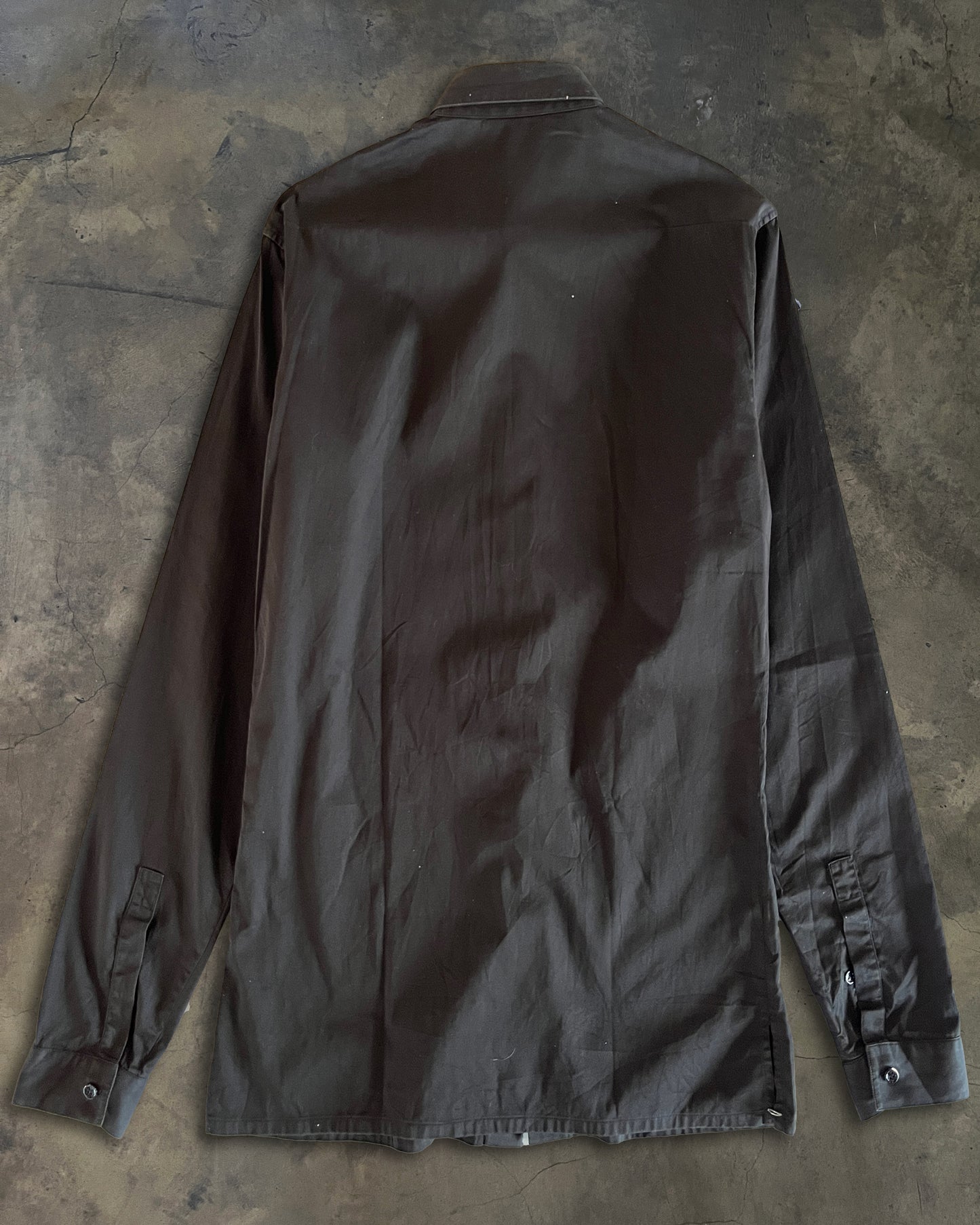 DIOR HOMME AW2005 "VICTIM OF THE CRIME" BEE EMBROIDERED DRESS SHIRT
