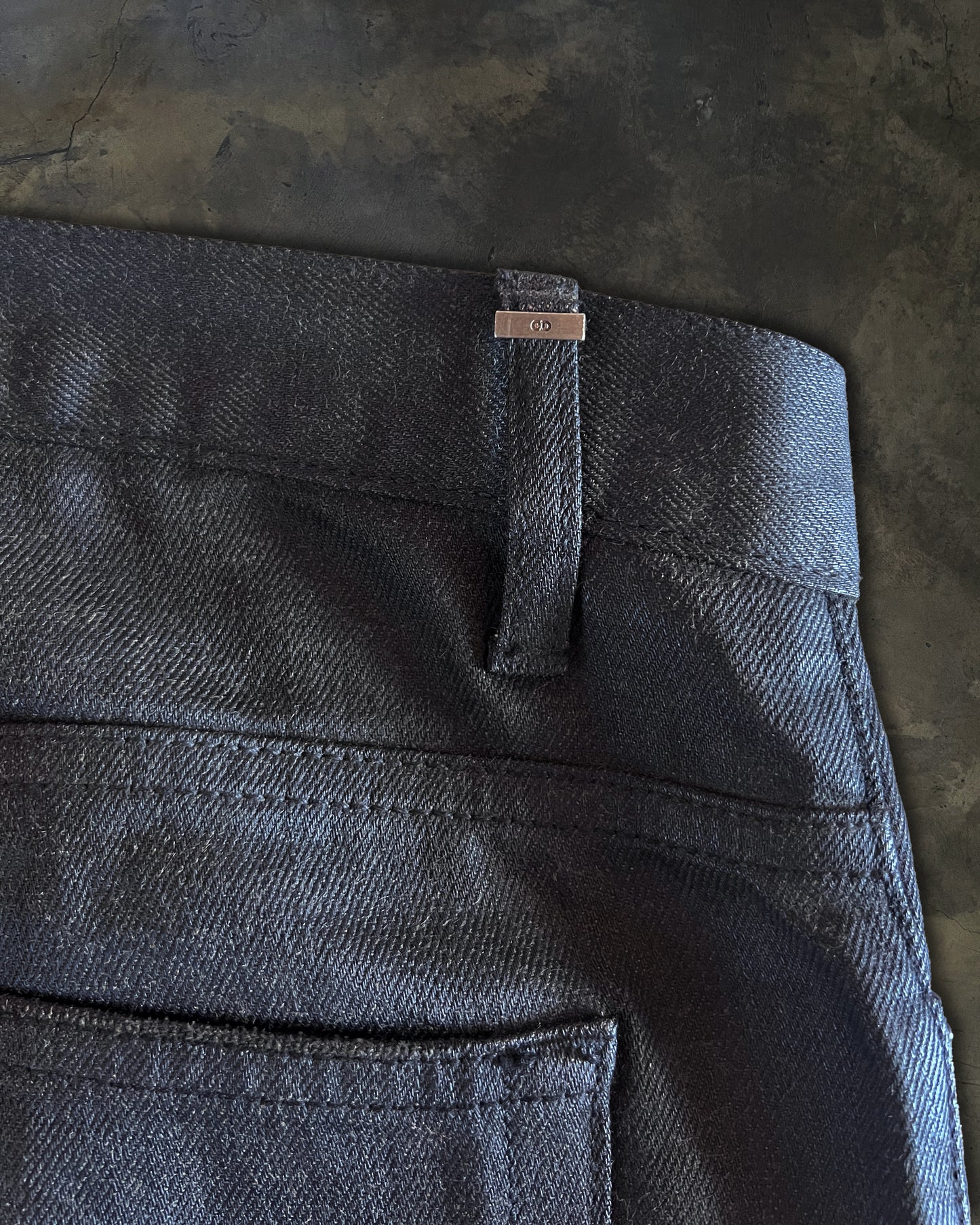 DIOR HOMME AW2008 NIGHTFALL WAXED DENIM