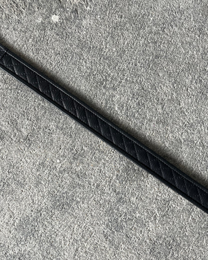 BALMAIN SS2013 3 PASSANTS DIAMOND STITCHED BELT