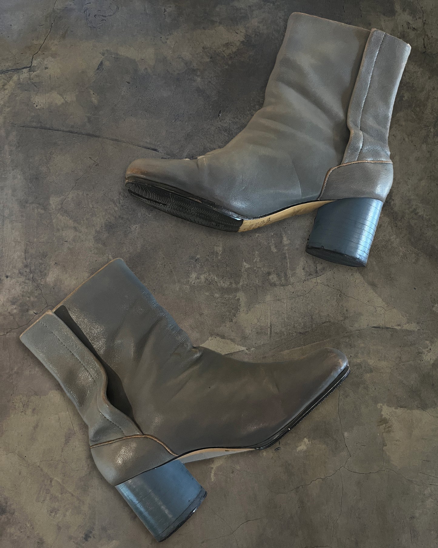 MAISON MARGIELA TURQOISE TABI HEELS