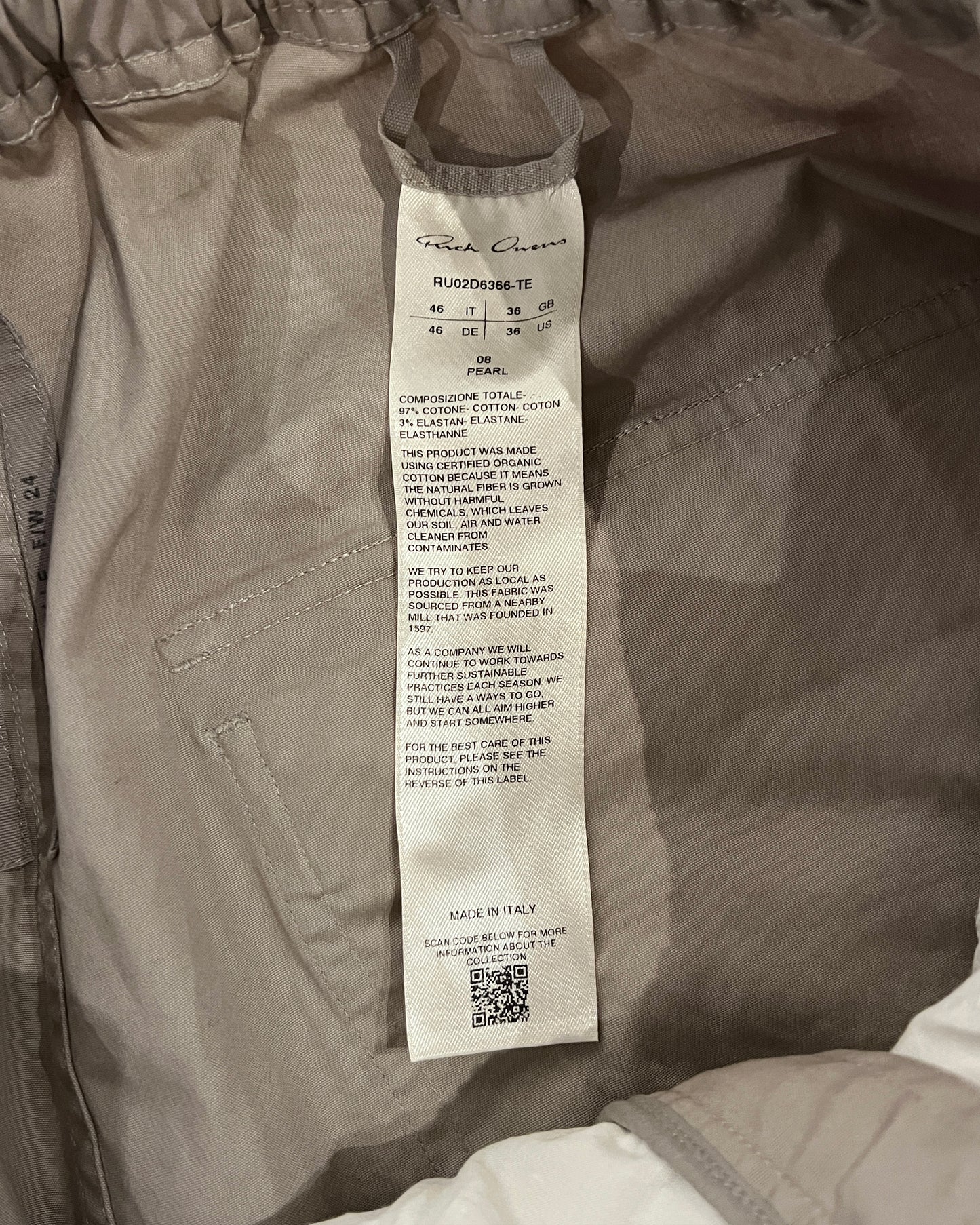 RICK OWENS FW2024 PORTERVILLE PEARL GETH BELA