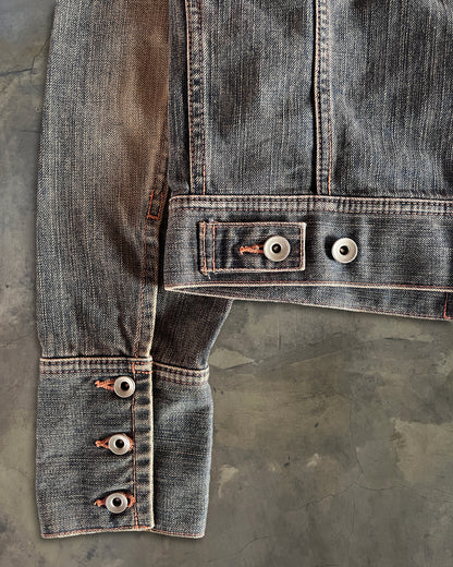 2000S LED RECHWE DALLAS PIERCED DENIM JACKET