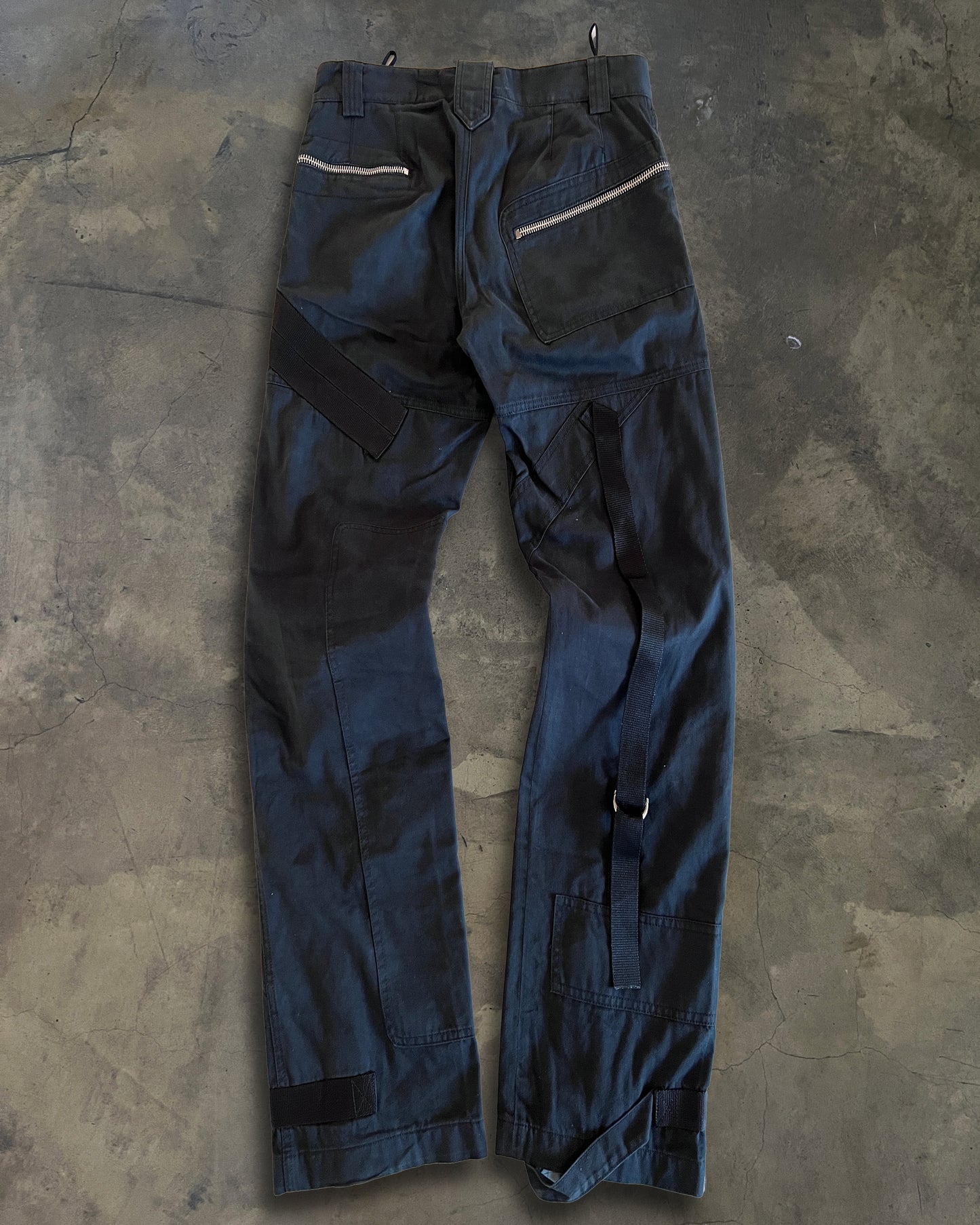 DOLCE GABBANA AW2003 BONDAGE PARACHUTE CARGO PANTS