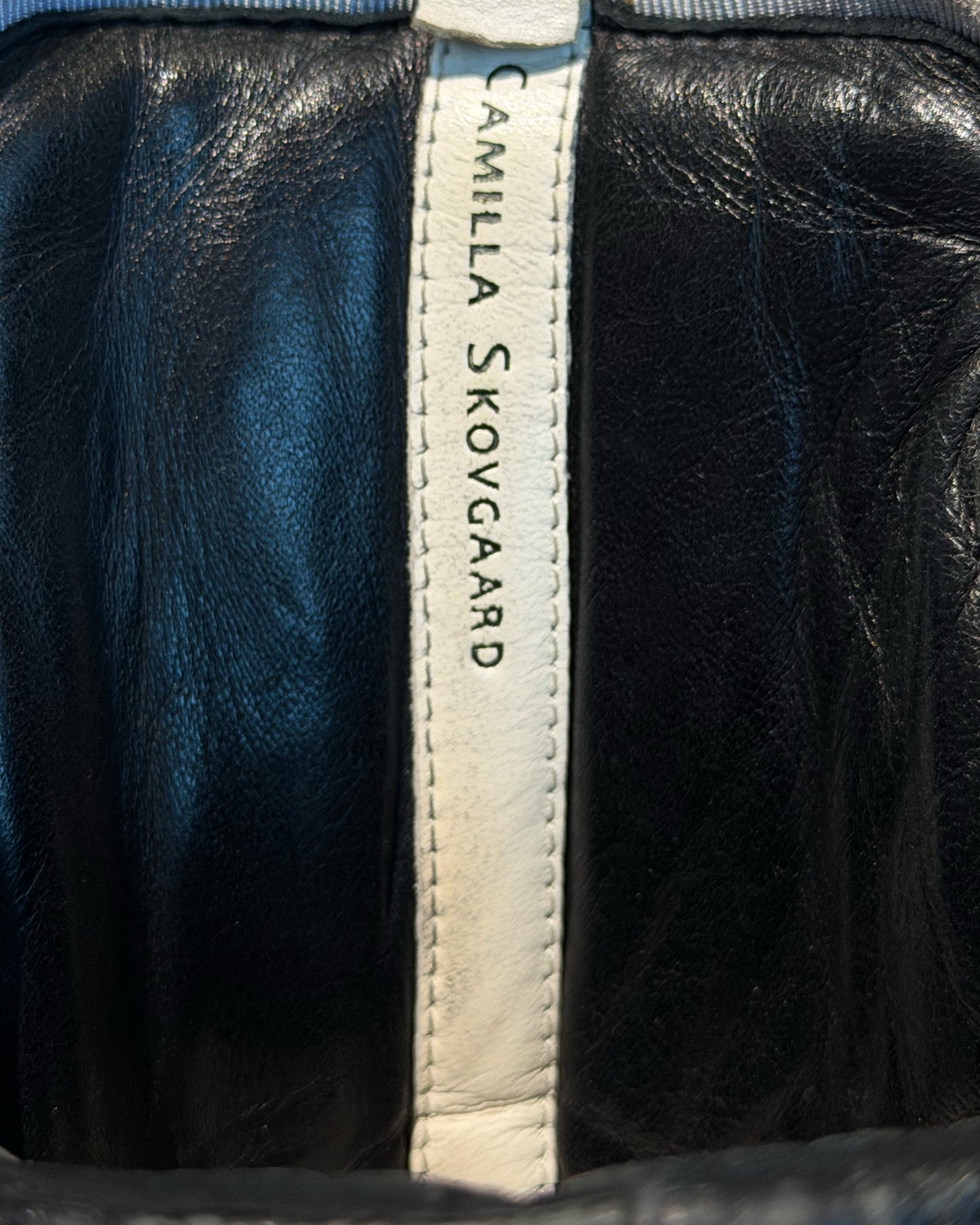 CAMILLA SKOVGAARD OSTRICH LEATHER HIGH TOPS