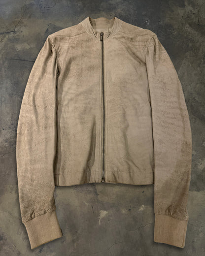 RICK OWENS SS2012 NASKA BLISTERED LEATHER PEARL INTARSIA