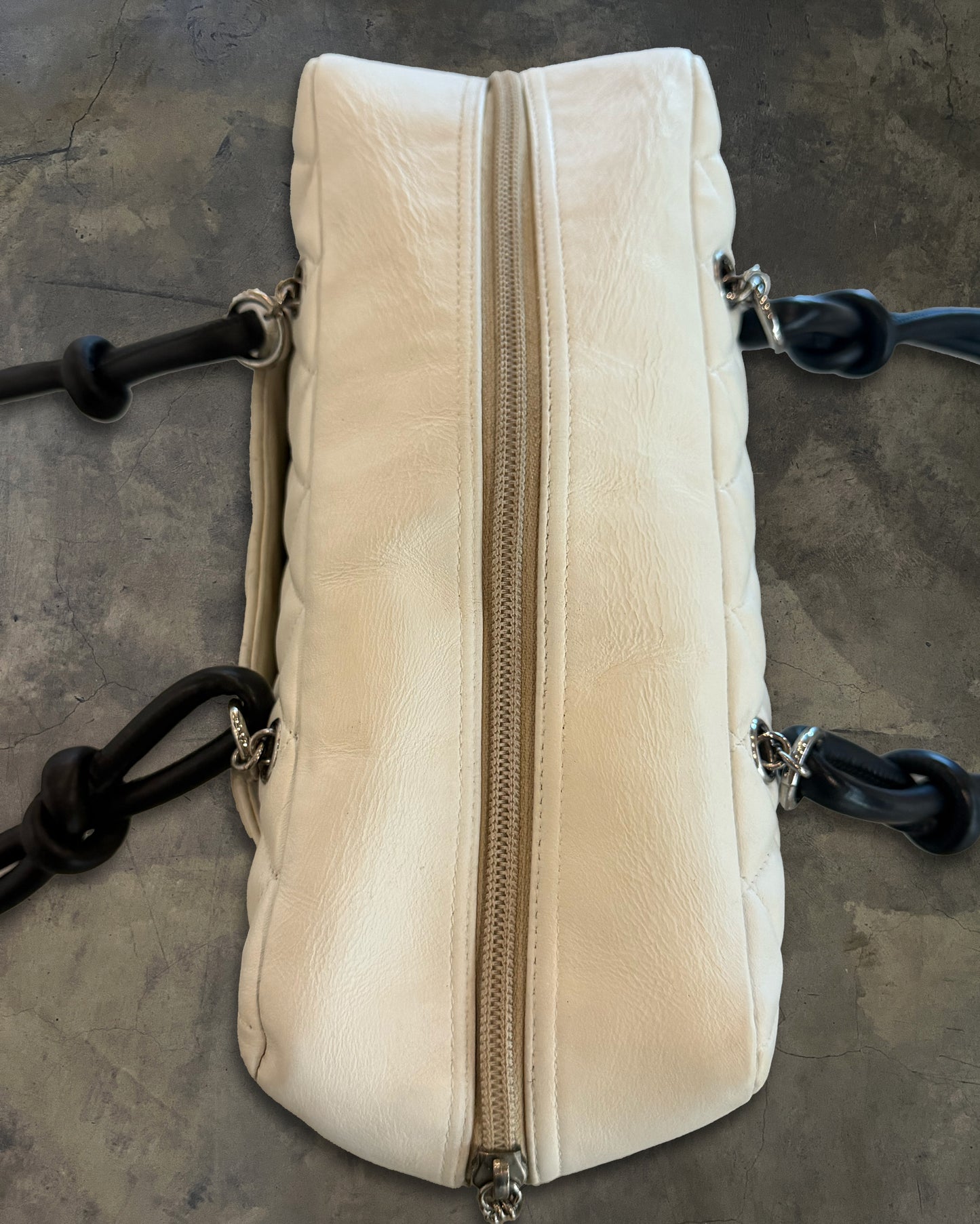CHANEL 2005 CAMBON LIGNE CALFSKIN BOWLER BAG