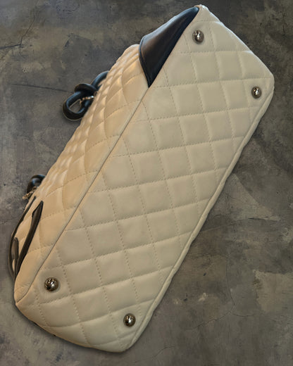 CHANEL 2005 CAMBON LIGNE CALFSKIN BOWLER BAG