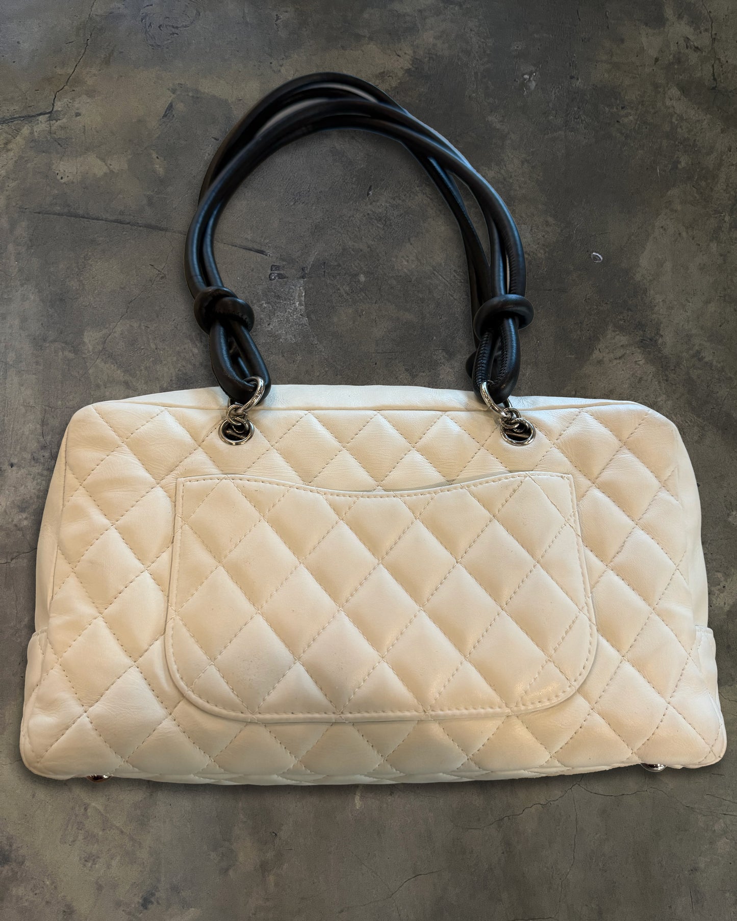 CHANEL 2005 CAMBON LIGNE CALFSKIN BOWLER BAG
